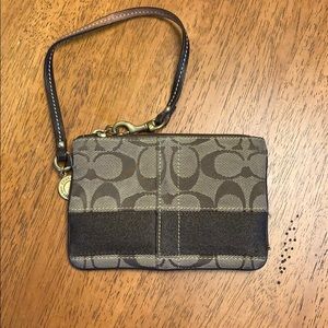 Coach mini wristlet